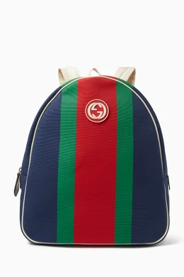 Gucci backpack with stripe deals