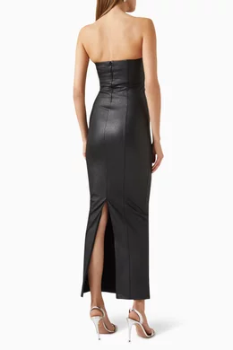 good american leather dress Buy Black Tube Maxi in Faux For Women Online classy black leather dress