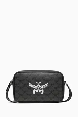 Buy MCM Grey Small Himmel Crossbody Bag in Lauretos For UNISEX Online Ounass Oman