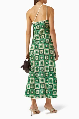 johanna ortiz crochet dress Johanna Ortiz Lemongrass Crochet Maxi Dress - Green