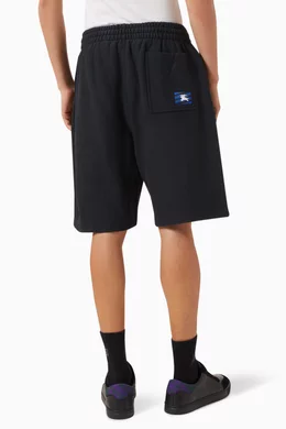 Buy Burberry Black Logo Shorts in Cotton Jersey For Men Online Ounass Oman