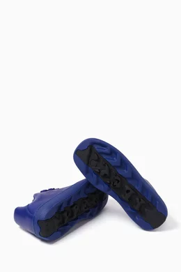 Royal blue designer sneakers top