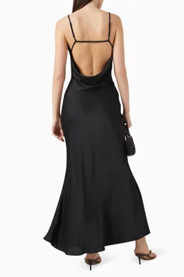 sachin and babi light blue dress Vida Backless Maxi Dress with Shell Trim Jadedldn