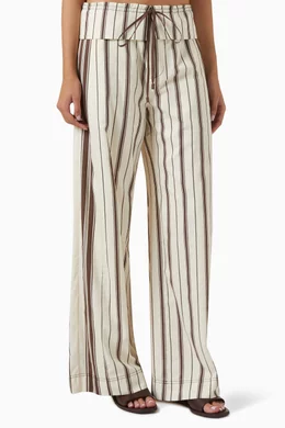 Le Sans Pareil Fishtail Wide Trousers 38 Le Sans Pareil（ル サン