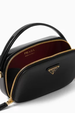 Buy Prada Black Prada Odette Mini Bag in Patent Leather For Women Online Ounass Oman