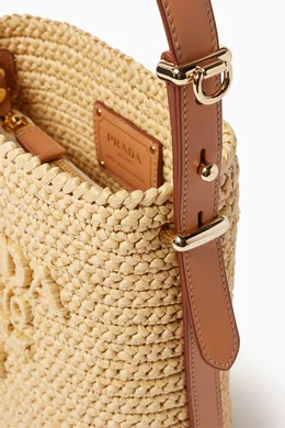 Buy Prada Raffia loopbone Bucket