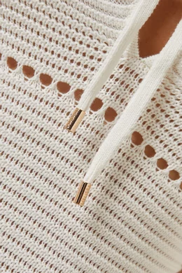 Buy Melissa Odabash Neutral Crochet Midi Dress in Cotton For Women Online |  Ounass Oman