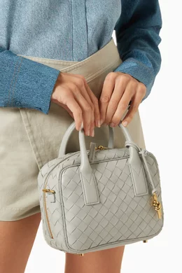 【BOTTEGA VENETA】SMALL GETAWAY TOP HANDLE BAG Bottega Veneta Small Getaway Intrecciato Leather Top-Handle