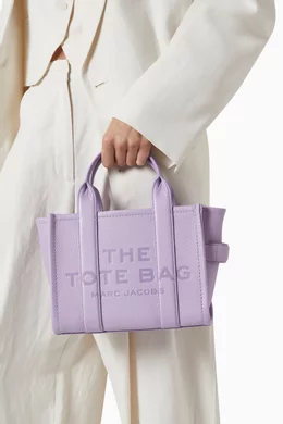 Buy Marc Jacobs Purple The Small Tote Bag in Leather For Women