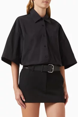 alexander wang hybrid shirt dress Buy Alexander Wang Black Belted Hybrid Mini Shirt Dress in Cotton-nylon For  Women Online