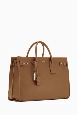 Buy SAINT LAURENT Brown Sac de Jour Thin Large Top handle Bag in Grained Leather For Men Online Ounass Oman