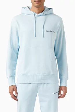 Calvin klein institutional logo hoodie best sale