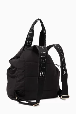 Stella McCartney Black Backpack with Colorful Embellishments Stella McCartney Black Shaggy Dear Faux Leather Star  main image 2