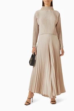 Pleated crop top dress store