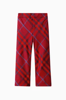 Red checkered track pants outlet