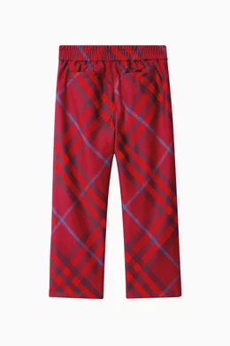 Red burberry pants top