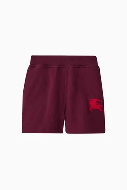 Red burberry shorts on sale