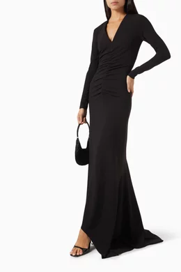 katana maxi dress Jessica Bara Katana Crochet Halter Cut Out Maxi Dress  JESSICA BARA