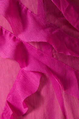 Buy Elliatt Purple Debra Ruffle Dress in Chiffon For Women Online | Ounass  Oman