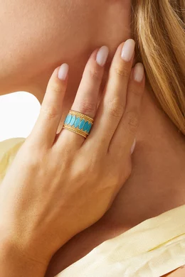 Turquoise pinky ring outlet