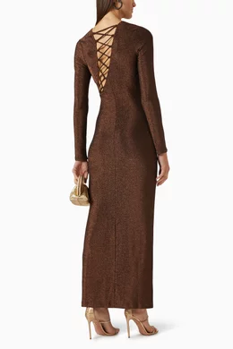 Buy Reformation Pink Kinsey Knit Dress in Nylon Blend For Women Online |  Ounass Oman