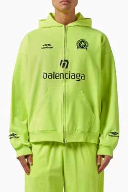 Cotton Hoodie Balenciaga Hoodie Womens Green Buy Balenciaga Yellow