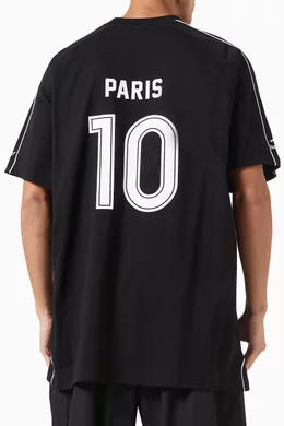 balenciaga サッカーユニフォーム　黒 PARIS 10 balenciaga サッカーユニフォーム 黒 PARIS 10