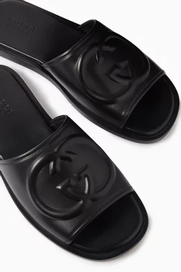 Gucci slides all black online