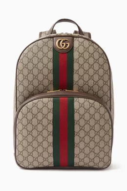 Buy Gucci Neutral Ophidia GG Supreme Backpack in Coated canvas For Men Online Ounass Oman