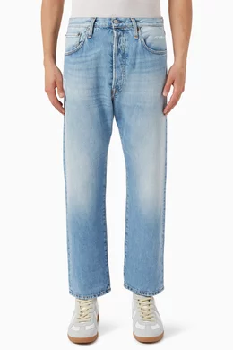 Buy Acne Studios Color Straight Leg Jeans in Denim Online for Men Ounass Oman