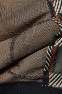 Buy Fred Perry Multicolour Glitch Tartan Track Jacket in