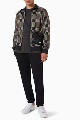 ジャケット・アウター FRED PERRY/GLITCH TARTAN TRACK JACKET Glitch Tartan Track Top Field Green | Fred Perry | EQVVS