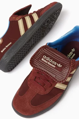 adidas gazelle silver green womens adidas x Wales Bonner adidas x Wales Bonner Burgundy Gazelle Pony Sneakers