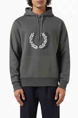 Fred perry green hoodie cheap