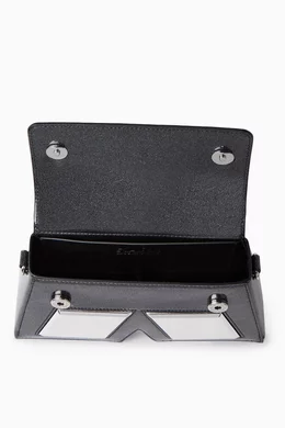 Buy KARL LAGERFELD Black Icon Glitter Crossbody Bag For Women Online Ounass Oman