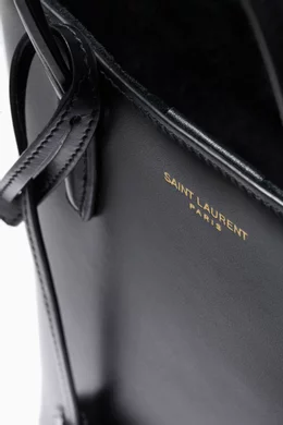 Buy SAINT LAURENT Black Mini Shopping Saint Laurent Tote Bag in Leather For Women Online Ounass Oman
