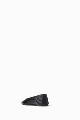 【送関込】Saint Laurent☆Nour slippers Nour Slippers Black | The Webster