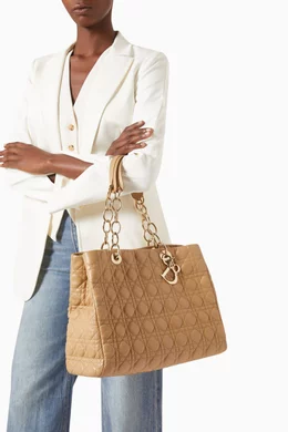 Buy Christian Dior Pre Loved Neutral Cannage Soft Tote Bag in Quilted Lambskin Online for Women Ounass Oman