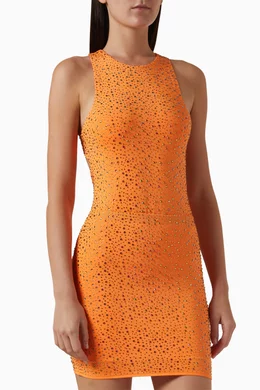 open lace back dress Leslie Amon Carioca Sunrise Gradient Maxi Dress
