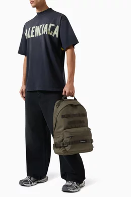 Buy Balenciaga Green Medium Army Multicarry Backpack in Recycled