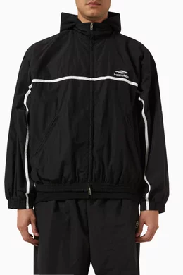 Buy Balenciaga Black 3B Sports Icon Layered Tracksuit Jacket For Men Online Ounass Oman