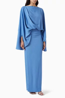Buy Taller Marmo Blue Eolia Maxi Dress For Women Online Ounass Oman