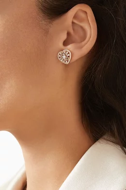 Buy Michael Kors Rose Gold Premium Love Earrings in Rose Gold plated Silver For Women Online Ounass Oman