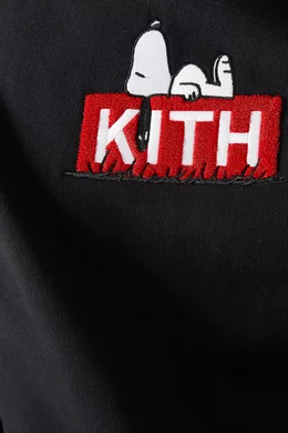 Buy Kith Black Kith x Peanuts Doghouse Hoodie in Cotton-fleece For