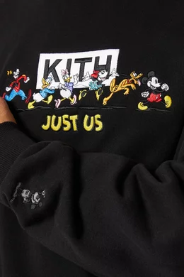 Buy Kith Black Kith x Mickey & Friends Family Sweatshirt in Cotton  