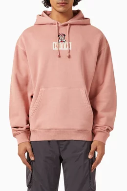 Kith hoodie pink on sale