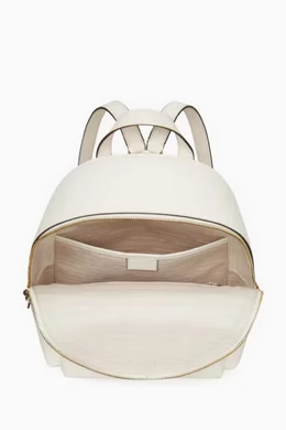 Buy Kate Spade New York White Medium Hudson Backpack in Pebbled