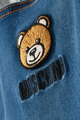 Moschino denim jacket bear top