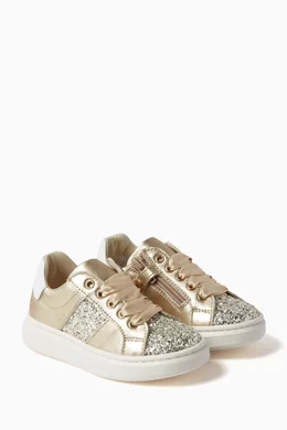 Tommy hilfiger sneakers gold sale