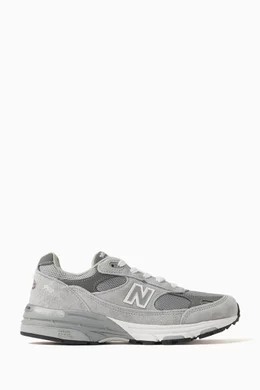 Buy New Balance Grey Made in USA 993 Core Sneakers in Suede and Mesh For Men Online Ounass Oman